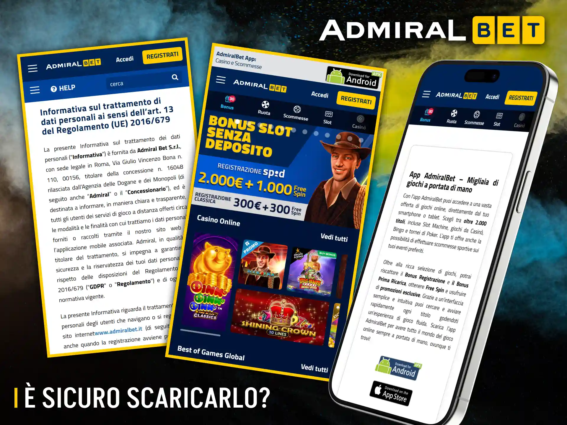 Scaricare l'app ufficiale di AdmiralBet garantisce legalità e sicurezza.