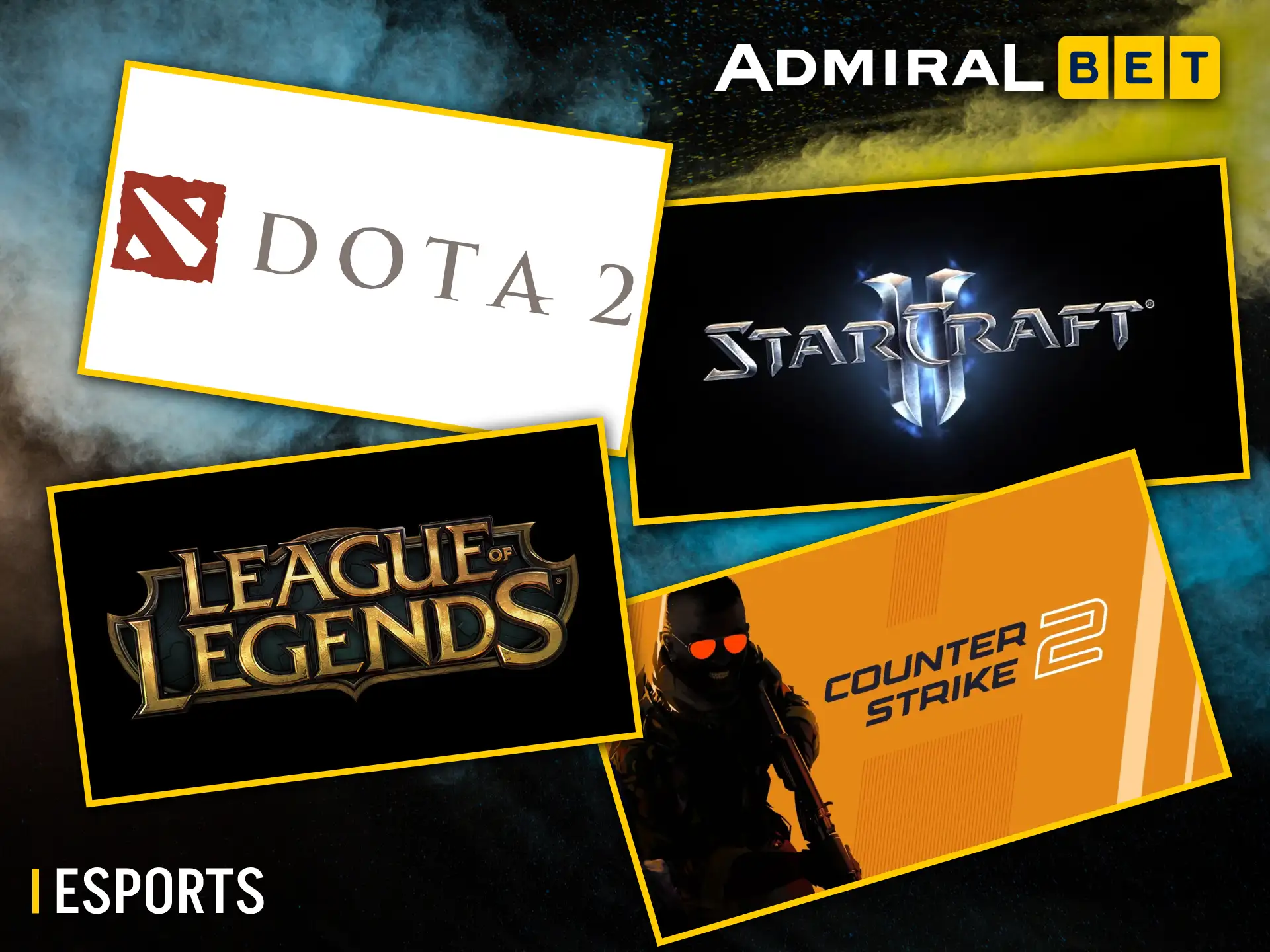 AdmiralBet offre le migliori quote sui tornei di eSport più importanti al mondo.